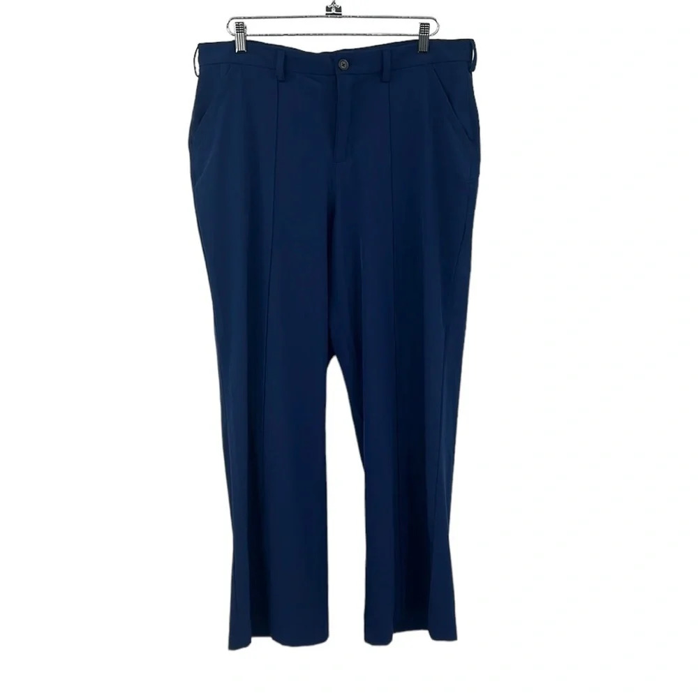 Duluth Trading Co Pants Womens 18 Blue Flat Front‎ Straight Leg Trousers Hiking